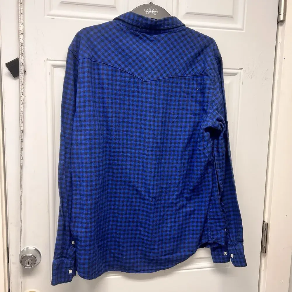 Levi’s Flannel Long Sleeve Shirt Size L 90s Grunge Western Y2K NOC3842